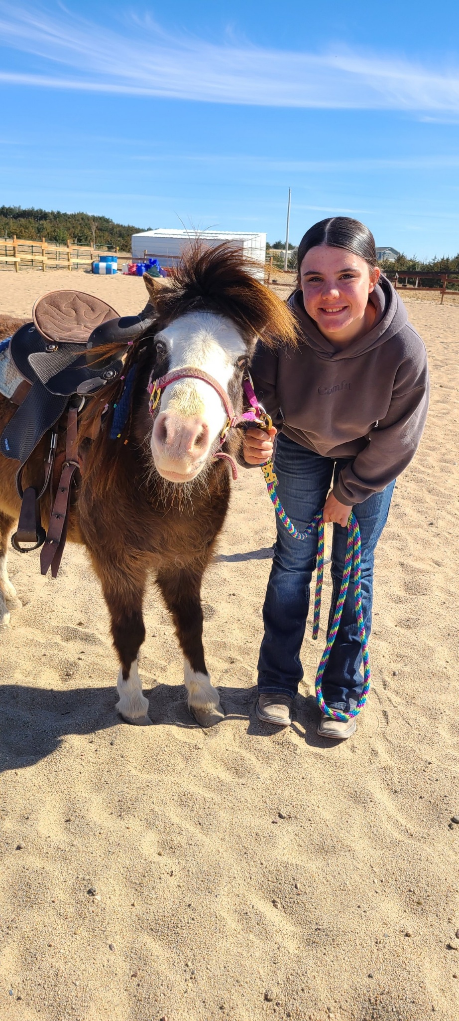 A rescued animal at Hooves of Hope